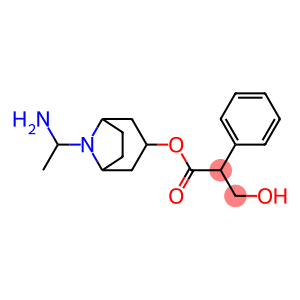 3-Hydroxy-2-phenylpropionic acid 8-(1-aminoethyl)-8-azabicyclo[3.2.1]octan-3-yl ester