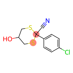 5-Hydroxy-2-(4-chlorophenyl)-1,3-dithiane-2-carbonitrile