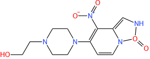 5-[4-(2-Hydroxyethyl)-1-piperazinyl]-4-nitrobenzofurazane 1-oxide