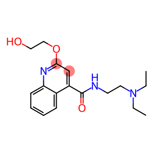 2-(2-Hydroxyethoxy)-N-[2-(diethylamino)ethyl]-4-quinolinecarboxamide