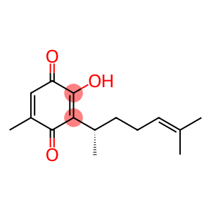 2-Hydroxy-5-methyl-3-[(S)-1,5-dimethyl-4-hexenyl]-1,4-benzoquinone