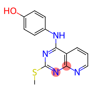 4-[4-Hydroxyanilino]-2-(methylthio)pyrido[2,3-d]pyrimidine