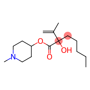 2-Hydroxy-2-(1-methylvinyl)heptanoic acid 1-methyl-4-piperidyl ester