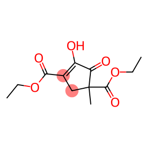 4-Hydroxy-1-methyl-5-oxo-3-cyclopentene-1,3-dicarboxylic acid diethyl ester