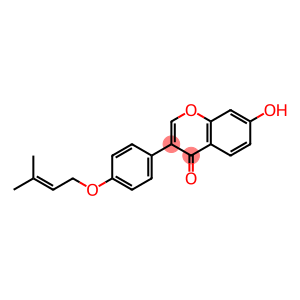 7-Hydroxy-3-[4-(3-methyl-2-butenyloxy)phenyl]-4H-1-benzopyran-4-one