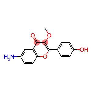 2-(4-Hydroxyphenyl)-6-amino-3-methoxy-4H-1-benzopyran-4-one