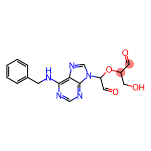 2-(Hydroxymethyl)-2'-[6-(benzylamino)-9H-purin-9-yl](2,2'-oxybisacetaldehyde)