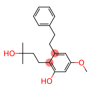 2-(3-Hydroxy-3-methylbutyl)-5-methoxy-3-(2-phenylethyl)phenol