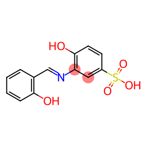 4-Hydroxy-3-(2-hydroxybenzylideneamino)benzenesulfonic acid