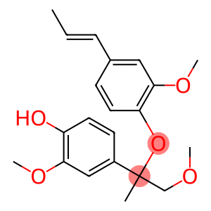 2-(4-Hydroxy-3-methoxyphenyl)-1-methoxy-2-methyl-2-[4-[(E)-1-propenyl]-2-methoxyphenoxy]ethane