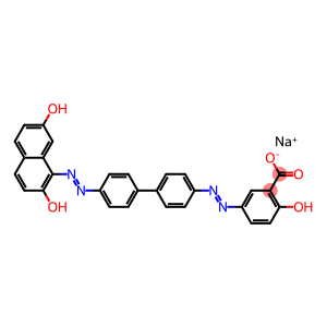 2-Hydroxy-5-[[4'-[(2,7-dihydroxy-1-naphthalenyl)azo]-1,1'-biphenyl-4-yl]azo]benzoic acid sodium salt