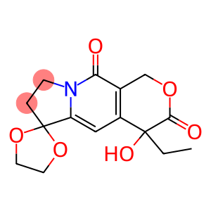 4-Hydroxy-4-ethyl-7,8-dihydrospiro[1H-pyrano[3,4-f]indolizine-6(3H),2'-[1,3]dioxolane]-3,10(4H)-dione