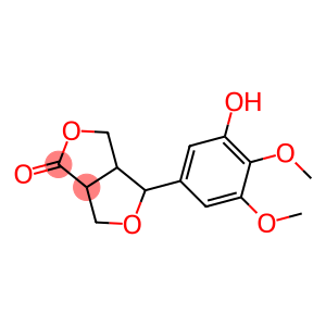 4-(3-Hydroxy-4,5-dimethoxyphenyl)-3a,4,6,6a-tetrahydro-1H,3H-furo[3,4-c]furan-1-one