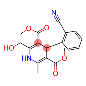 2-Hydroxymethyl-6-methyl-1,4-dihydro-4-(2-cyanophenyl)-3,5-pyridinedicarboxylic acid 3,5-dimethyl ester