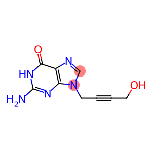 9-(4-Hydroxy-2-butynyl)-2-amino-1,9-dihydro-6H-purin-6-one