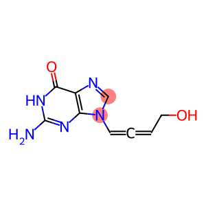 9-(4-Hydroxy-1,2-butadienyl)-2-amino-1,9-dihydro-6H-purin-6-one