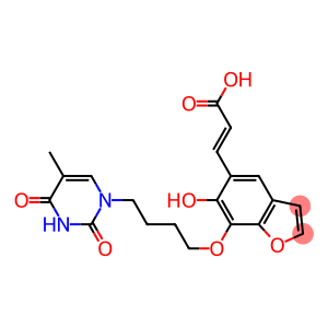 6-Hydroxy-7-[4-[(1,2,3,4-tetrahydro-5-methyl-2,4-dioxopyrimidin)-1-yl]butyloxy]benzofuran-5-acrylic acid