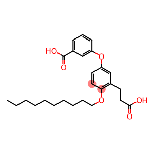 5-(3-Hydroxycarbonylphenoxy)-2-decyloxybenzenepropanoic acid