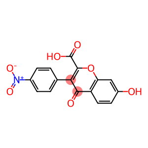 7-Hydroxy-4-oxo-3-(4-nitrophenyl)-4H-1-benzopyran-2-carboxylic acid