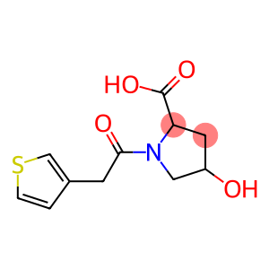 4-hydroxy-1-[2-(thiophen-3-yl)acetyl]pyrrolidine-2-carboxylic acid