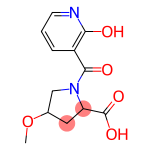 1-[(2-hydroxypyridin-3-yl)carbonyl]-4-methoxypyrrolidine-2-carboxylic acid