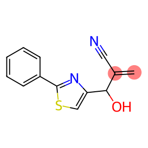 2-[hydroxy(2-phenyl-1,3-thiazol-4-yl)methyl]prop-2-enenitrile