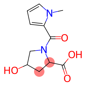 4-hydroxy-1-[(1-methyl-1H-pyrrol-2-yl)carbonyl]pyrrolidine-2-carboxylic acid