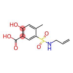 2-hydroxy-4-methyl-5-(prop-2-en-1-ylsulfamoyl)benzoic acid