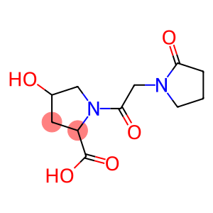 4-hydroxy-1-[2-(2-oxopyrrolidin-1-yl)acetyl]pyrrolidine-2-carboxylic acid