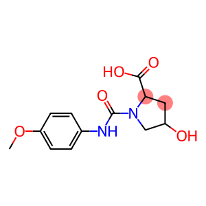 4-hydroxy-1-{[(4-methoxyphenyl)amino]carbonyl}pyrrolidine-2-carboxylic acid