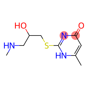 2-{[2-hydroxy-3-(methylamino)propyl]sulfanyl}-6-methyl-1,4-dihydropyrimidin-4-one