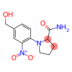 1-[4-(hydroxymethyl)-2-nitrophenyl]pyrrolidine-2-carboxamide