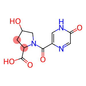 4-hydroxy-1-[(5-oxo-4,5-dihydropyrazin-2-yl)carbonyl]pyrrolidine-2-carboxylic acid