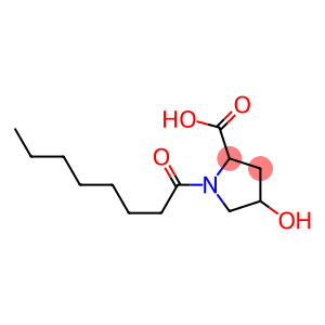 4-hydroxy-1-octanoylpyrrolidine-2-carboxylic acid