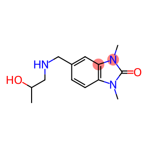 5-(((2-HYDROXYPROPYL)AMINO)METHYL)-1,3-DIMETHYL-1,3-DIHYDRO-2H-BENZIMIDAZOL-2-ONE