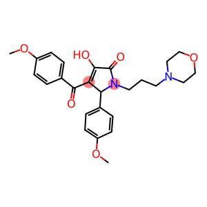 3-HYDROXY-4-(4-METHOXYBENZOYL)-5-(4-METHOXYPHENYL)-1-(3-MORPHOLINOPROPYL)-1H-PYRROL-2(5H)-ONE