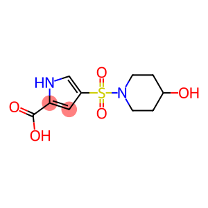 4-[(4-hydroxypiperidine-1-)sulfonyl]-1H-pyrrole-2-carboxylic acid