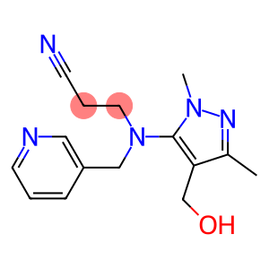 3-{[4-(hydroxymethyl)-1,3-dimethyl-1H-pyrazol-5-yl](pyridin-3-ylmethyl)amino}propanenitrile