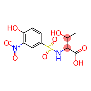 3-hydroxy-2-[(4-hydroxy-3-nitrobenzene)sulfonamido]butanoic acid