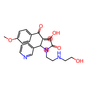 3-HYDROXY-1-{2-[(2-HYDROXYETHYL)AMINO]ETHYL}-4-(4-METHOXYBENZOYL)-5-(3-PYRIDINYL)-1,5-DIHYDRO-2H-PYRROL-2-ONE