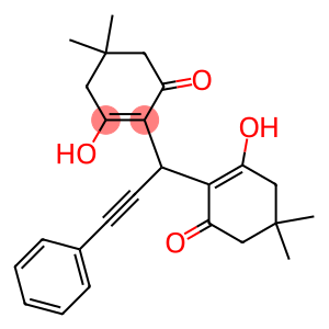 3-hydroxy-2-[1-(2-hydroxy-4,4-dimethyl-6-oxo-1-cyclohexen-1-yl)-3-phenyl-2-propynyl]-5,5-dimethyl-2-cyclohexen-1-one