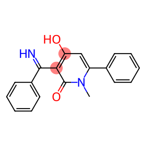 4-HYDROXY-3-(A-IMINOBENZYL)-1-METHYL-6-PHENYL-2(1H)-PYRIDINONE