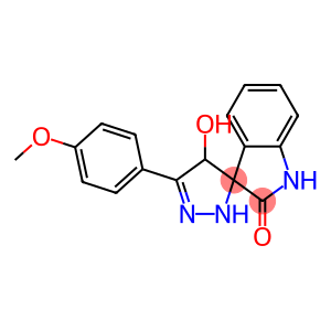 4'-HYDROXY-3'-(P-METHOXYPHENYL)SPIRO(INDOLINE-3,5'-(2)PYRAZOLIN)-2-ONE