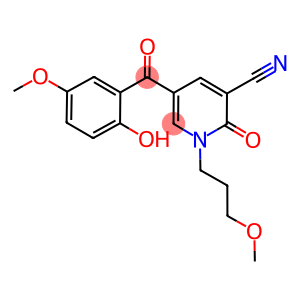 5-(2-HYDROXY-5-METHOXY-BENZOYL)-1-(3-METHOXY-PROPYL)-2-OXO-1,2-DIHYDRO-PYRIDINE-3-CARBONITRILE