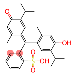 2-[(4-hydroxy-5-isopropyl-2-methylphenyl)(5-isopropyl-2-methyl-4-oxo-2,5-cyclohexadien-1-ylidene)methyl]benzenesulfonic acid