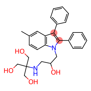 2-(hydroxymethyl)-2-{[2-hydroxy-3-(5-methyl-2,3-diphenyl-1H-indol-1-yl)propyl]amino}-1,3-propanediol