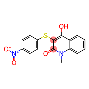 4-hydroxy-3-({4-nitrophenyl}sulfanyl)-1-methyl-2(1H)-quinolinone