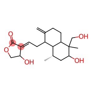 4-HYDROXY-3-[2-[6-HYDROXY-5-(HYDROXYMETHYL)-5,8A-DIMETHYL-2-METHYLIDENE-DECALIN-1-YL]ETHYLIDENE]OXOLAN-2-ONE