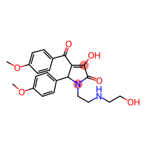 3-HYDROXY-1-{2-[(2-HYDROXYETHYL)AMINO]ETHYL}-4-(4-METHOXYBENZOYL)-5-(4-METHOXYPHENYL)-1,5-DIHYDRO-2H-PYRROL-2-ONE