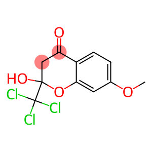 2-HYDROXY-7-METHOXY-2-(TRICHLOROMETHYL)CHROMANE-4-ONE